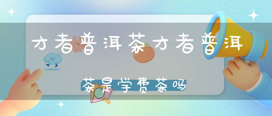 才者普洱茶才者普洱茶是学费茶吗