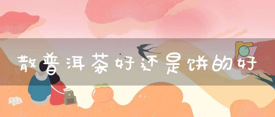 散普洱茶好还是饼的好