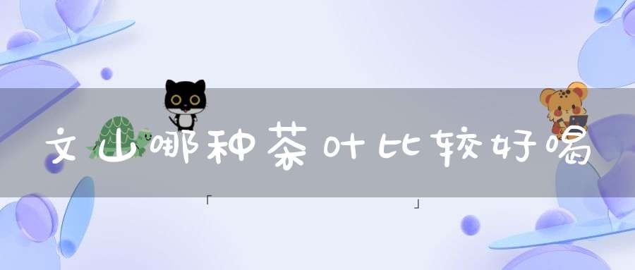 文山哪种茶叶比较好喝