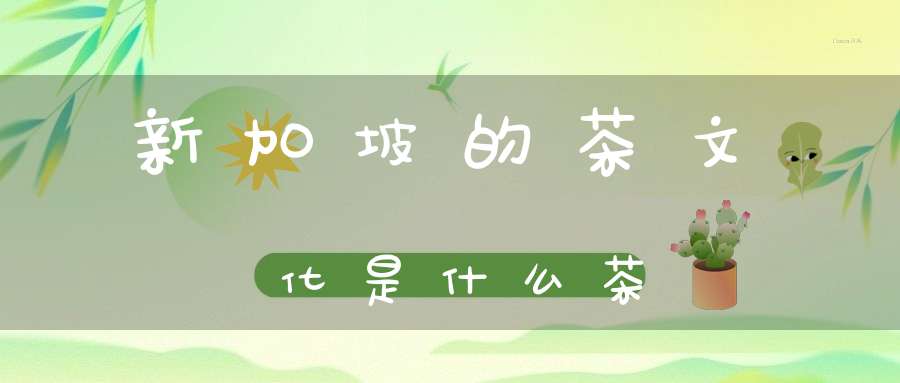 新加坡的茶文化是什么茶
