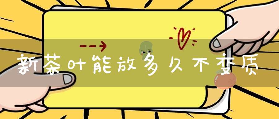 新茶叶能放多久不变质