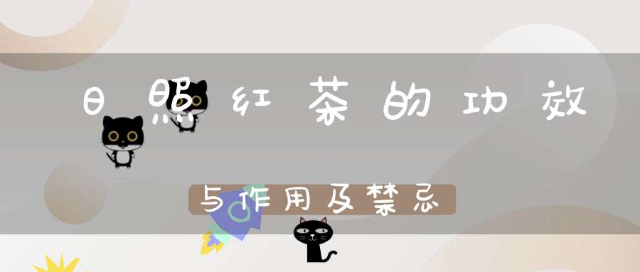 日照红茶的功效与作用及禁忌