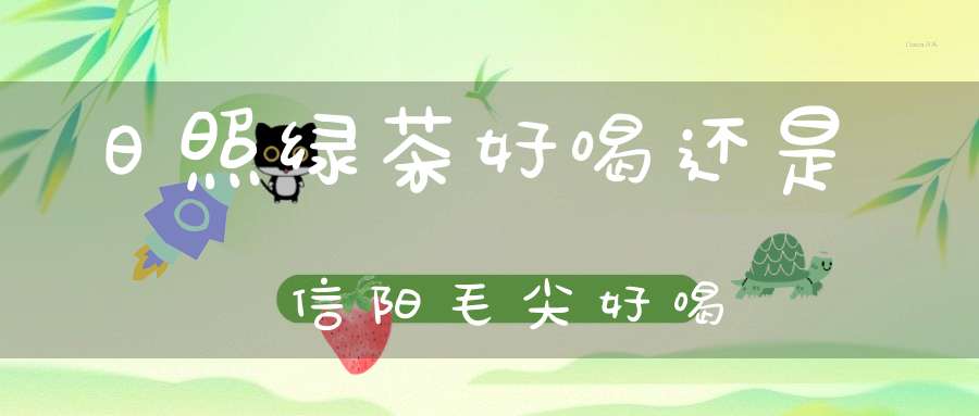 日照绿茶好喝还是信阳毛尖好喝