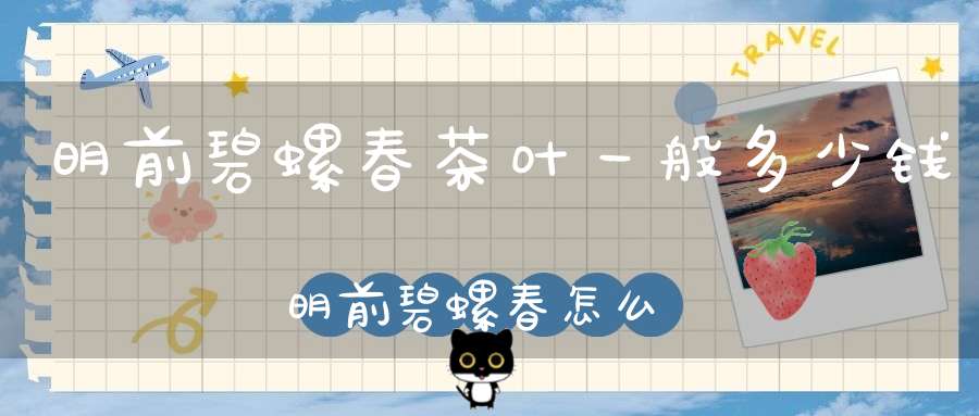 明前碧螺春茶叶一般多少钱明前碧螺春怎么样