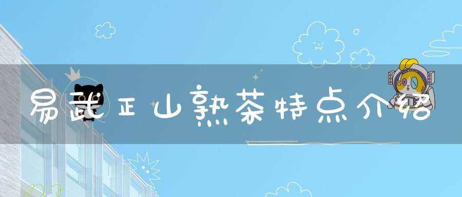 易武正山熟茶特点介绍