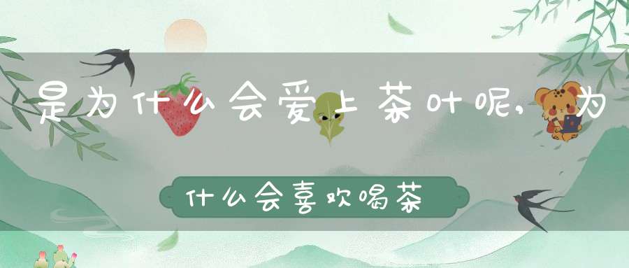 是为什么会爱上茶叶呢,为什么会喜欢喝茶