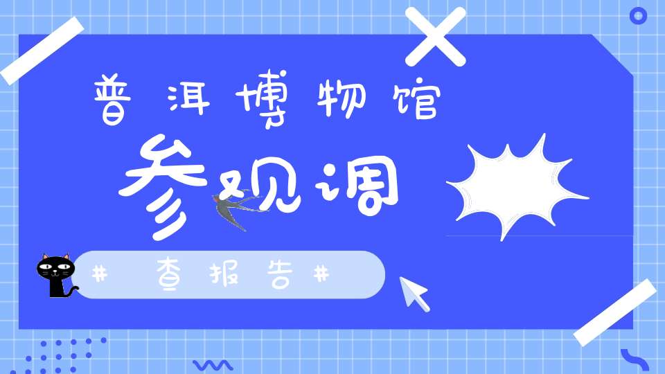 普洱博物馆参观调查报告