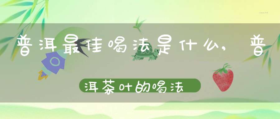 普洱最佳喝法是什么,普洱茶叶的喝法