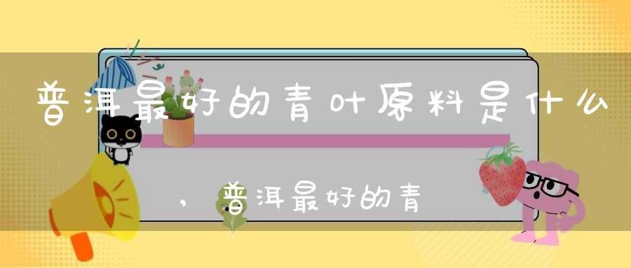 普洱最好的青叶原料是什么,普洱最好的青叶原料在哪里