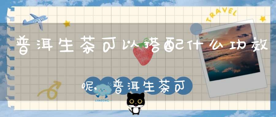 普洱生茶可以搭配什么功效呢,普洱生茶可以搭配什么一起喝?