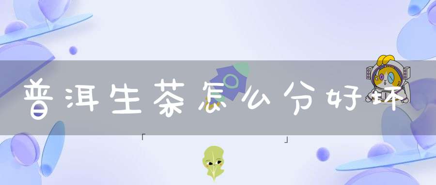 普洱生茶怎么分好坏