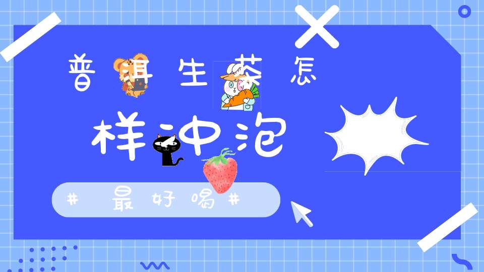 普洱生茶怎样冲泡最好喝