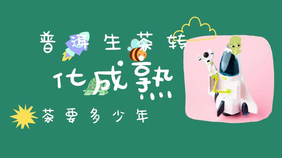 普洱生茶转化成熟茶要多少年?
