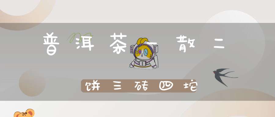 普洱茶一散二饼三砖四坨