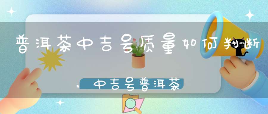 普洱茶中吉号质量如何判断,中吉号普洱茶升值潜力