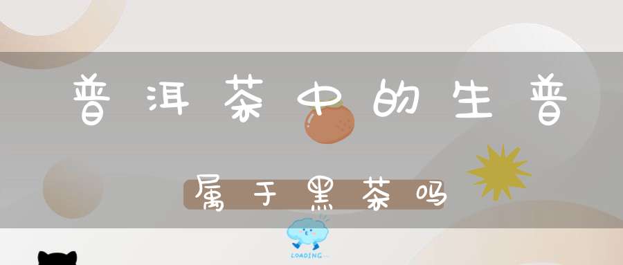 普洱茶中的生普属于黑茶吗