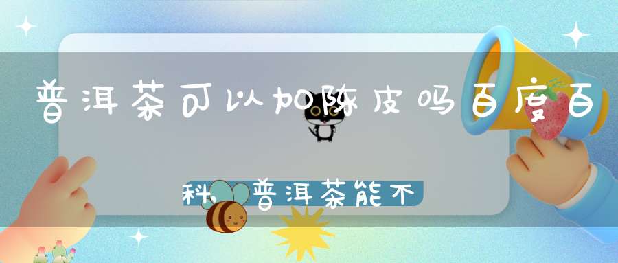 普洱茶可以加陈皮吗百度百科,普洱茶能不能加陈皮