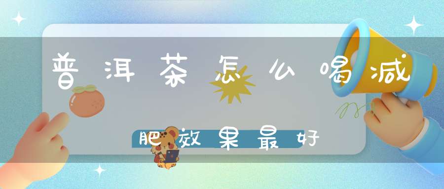 普洱茶怎么喝减肥效果最好