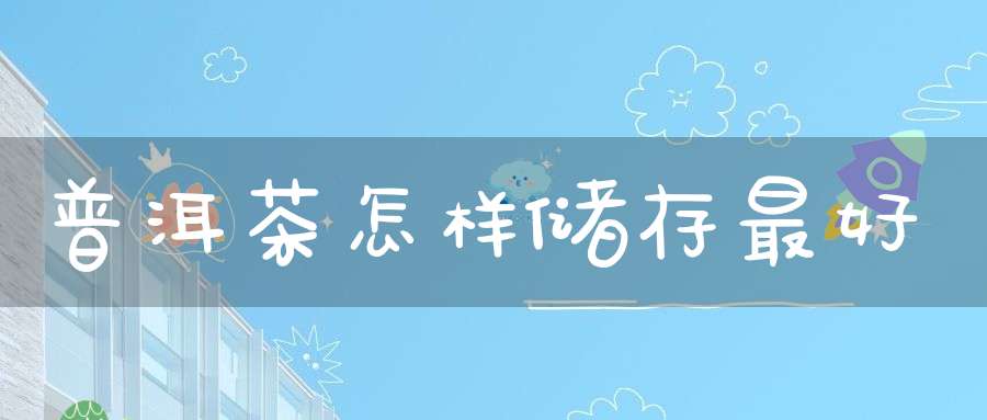 普洱茶怎样储存最好