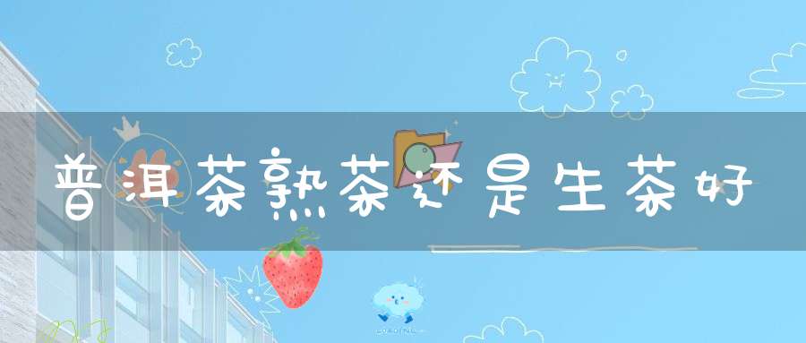 普洱茶熟茶还是生茶好