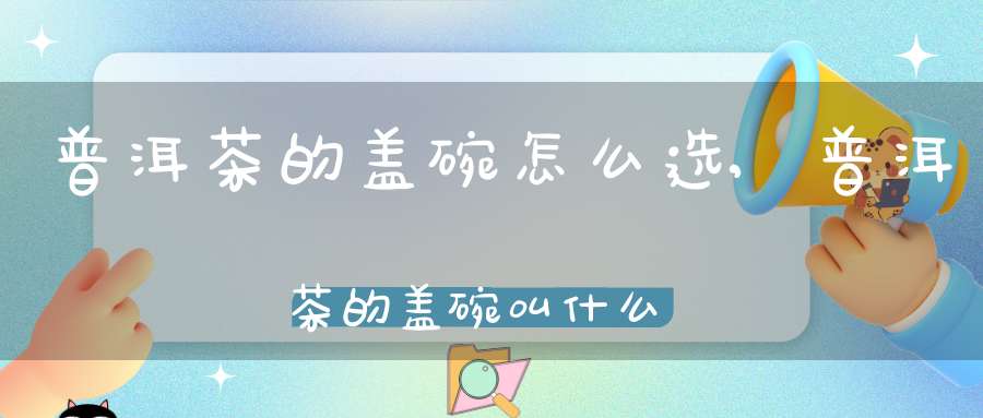 普洱茶的盖碗怎么选,普洱茶的盖碗叫什么
