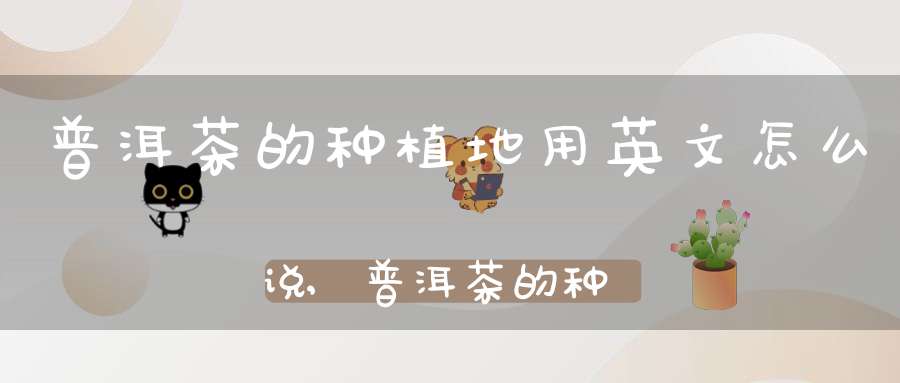 普洱茶的种植地用英文怎么说,普洱茶的种植地用英文怎么写