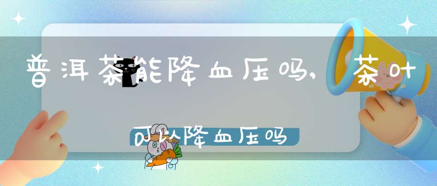 普洱茶能降血压吗,茶叶可以降血压吗