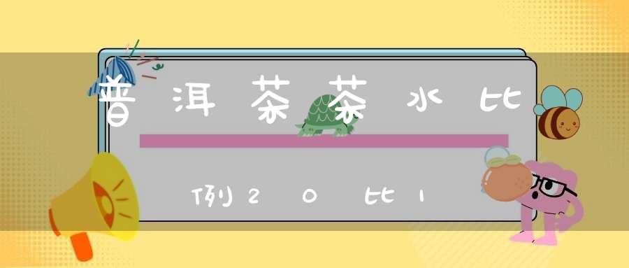 普洱茶茶水比例20比1