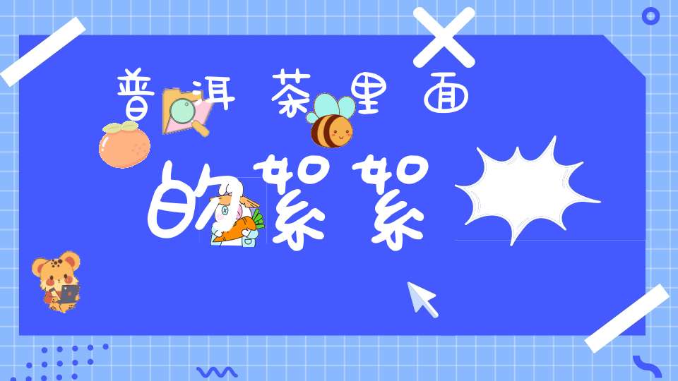 普洱茶里面的絮絮