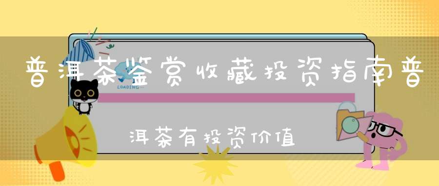 普洱茶鉴赏收藏投资指南普洱茶有投资价值吗