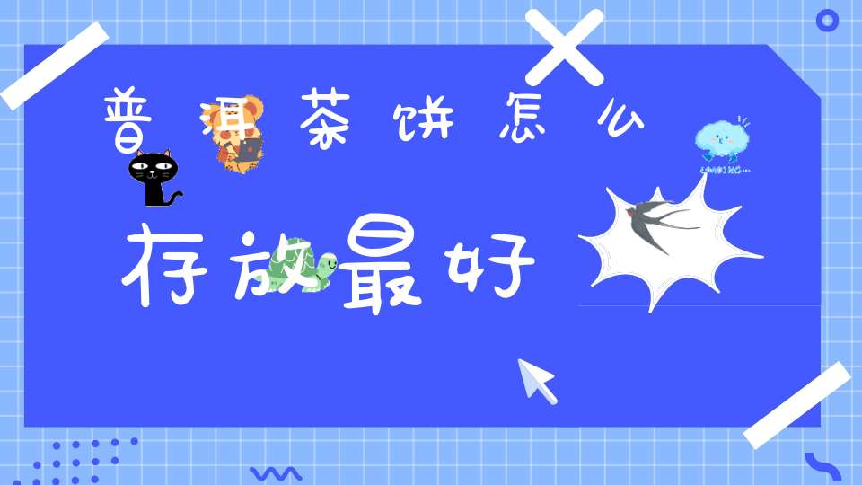 普洱茶饼怎么存放最好