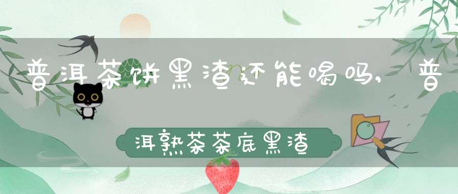 普洱茶饼黑渣还能喝吗,普洱熟茶茶底黑渣