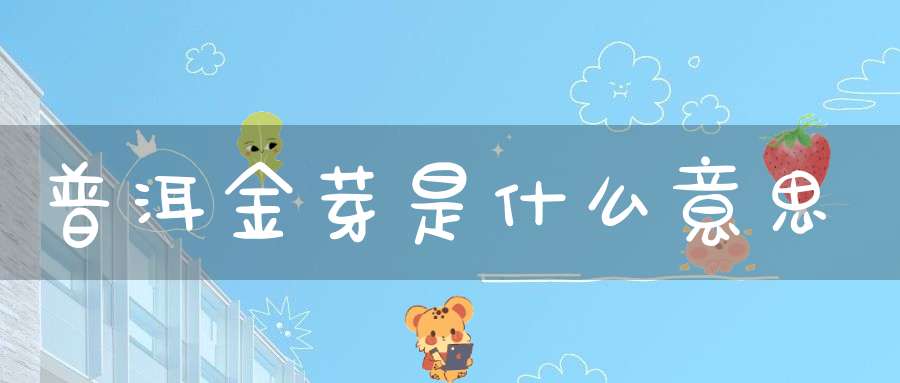普洱金芽是什么意思
