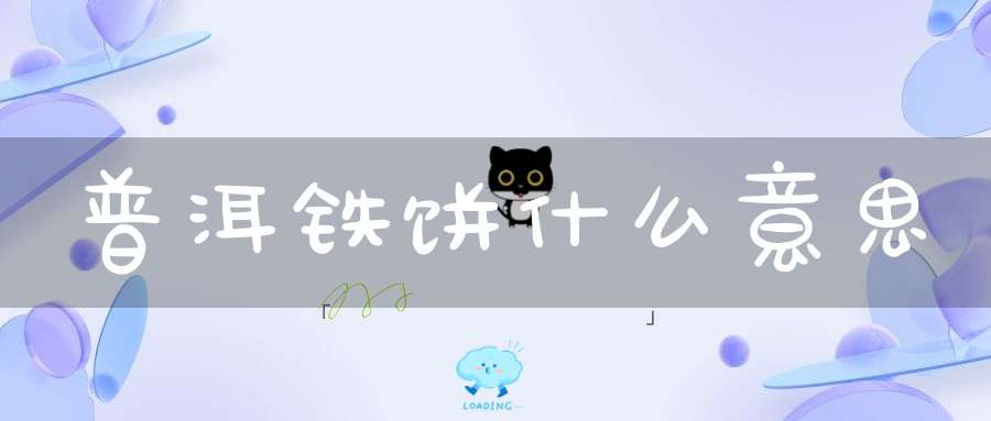 普洱铁饼什么意思