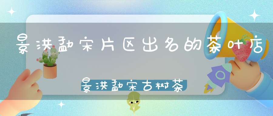 景洪勐宋片区出名的茶叶店景洪勐宋古树茶