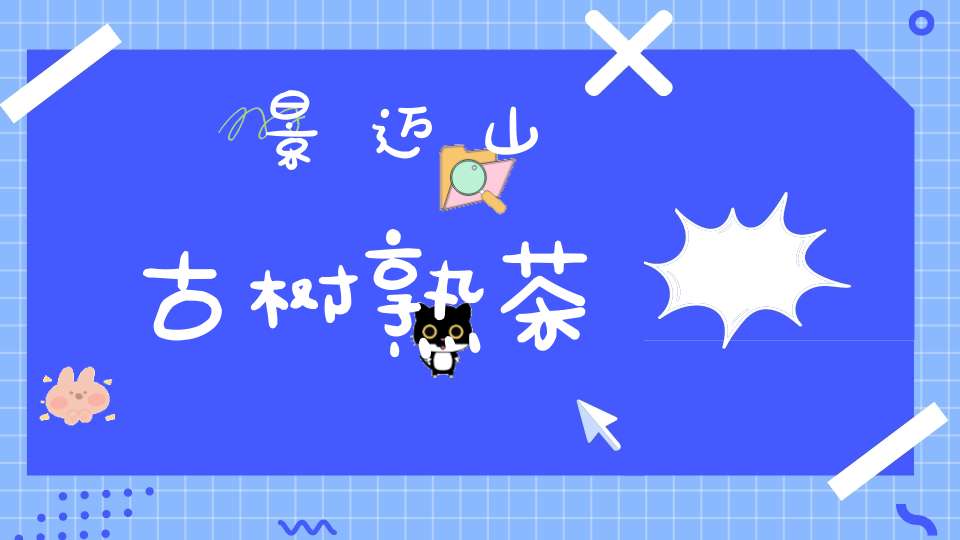 景迈山古树熟茶