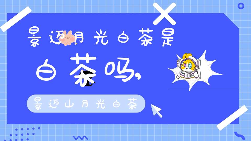 景迈月光白茶是白茶吗,景迈山月光白茶