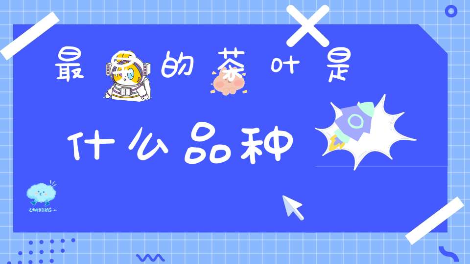 最早的茶叶是什么品种