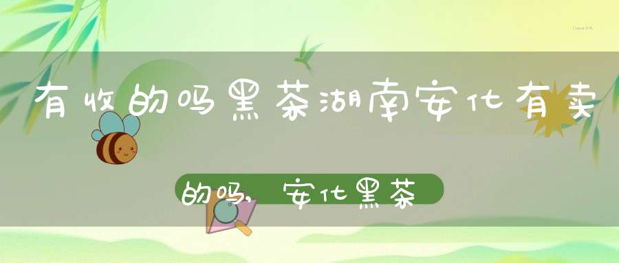 有收的吗黑茶湖南安化有卖的吗,安化黑茶有人回收吗