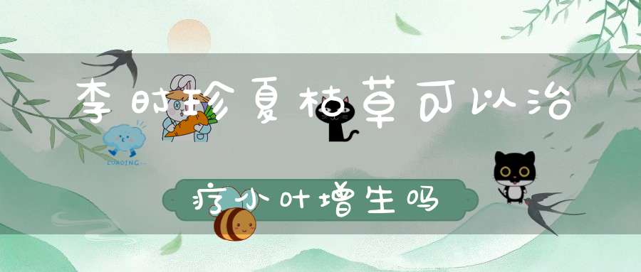 李时珍夏枯草可以治疗小叶增生吗？