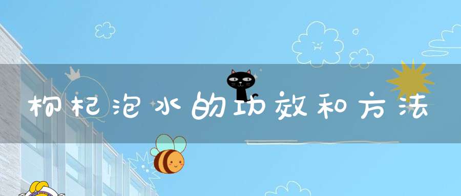 枸杞泡水的功效和方法