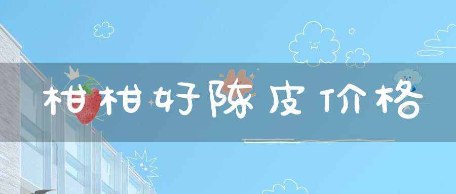 柑柑好陈皮价格