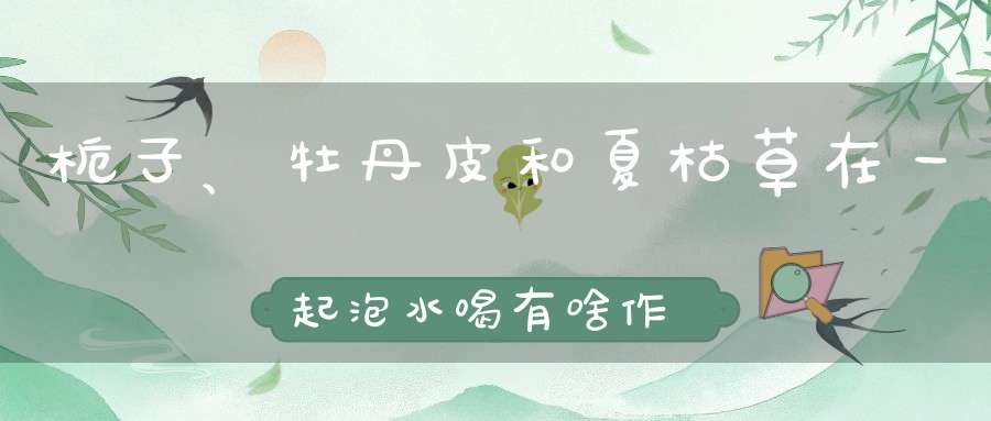 栀子、牡丹皮和夏枯草在一起泡水喝有啥作用？