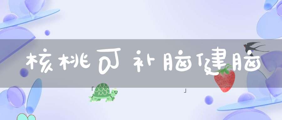 核桃可补脑健脑