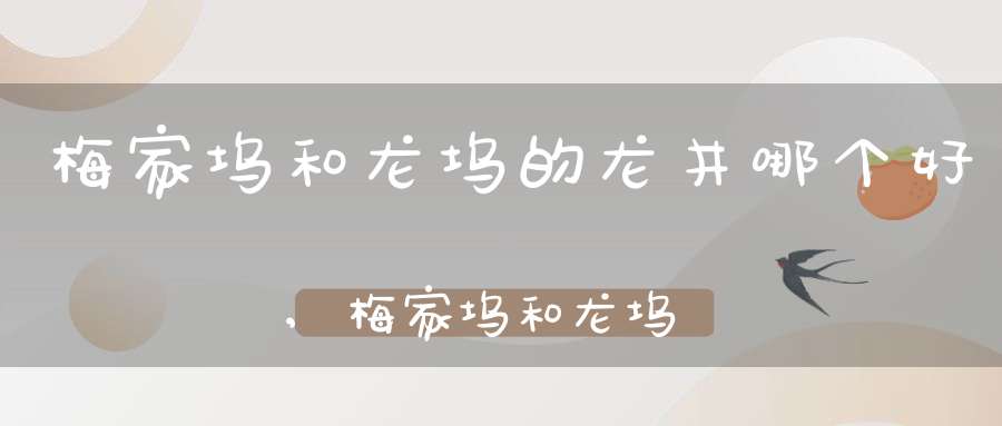 梅家坞和龙坞的龙井哪个好,梅家坞和龙坞的龙井哪个好喝