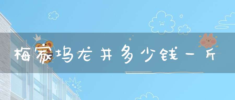 梅家坞龙井多少钱一斤