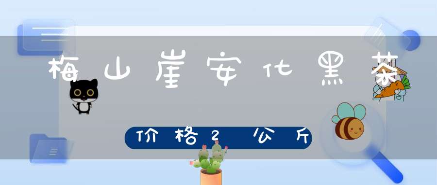 梅山崖安化黑茶价格2公斤