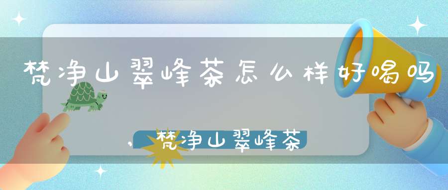 梵净山翠峰茶怎么样好喝吗,梵净山翠峰茶怎么样啊