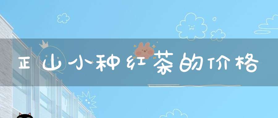 正山小种红茶的价格