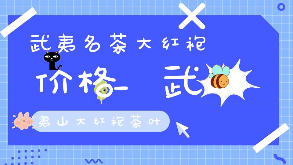 武夷名茶大红袍价格_武夷山大红袍茶叶